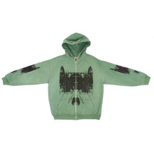 Load image into Gallery viewer, Hand Dyed Shadow Chapel Hoodie in Faded Green (2XL)
