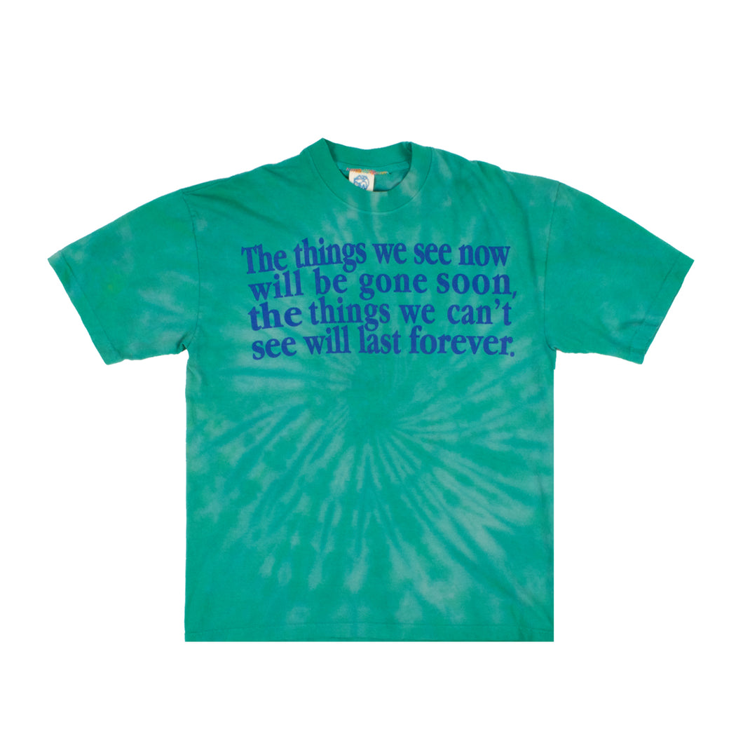 Hand Dyed Forever Tee in Emerald (Large)