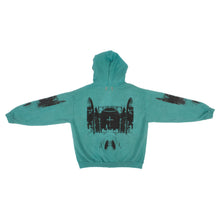 Load image into Gallery viewer, Hand Dyed Shadow Chapel Hoodie in Faded Emerald (2XL)
