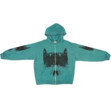 Load image into Gallery viewer, Hand Dyed Shadow Chapel Hoodie in Faded Emerald (2XL)
