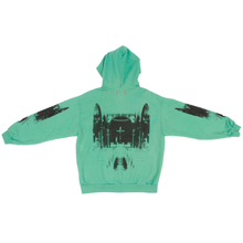 Load image into Gallery viewer, Hand Dyed Shadow Chapel Hoodie in Green (XL)
