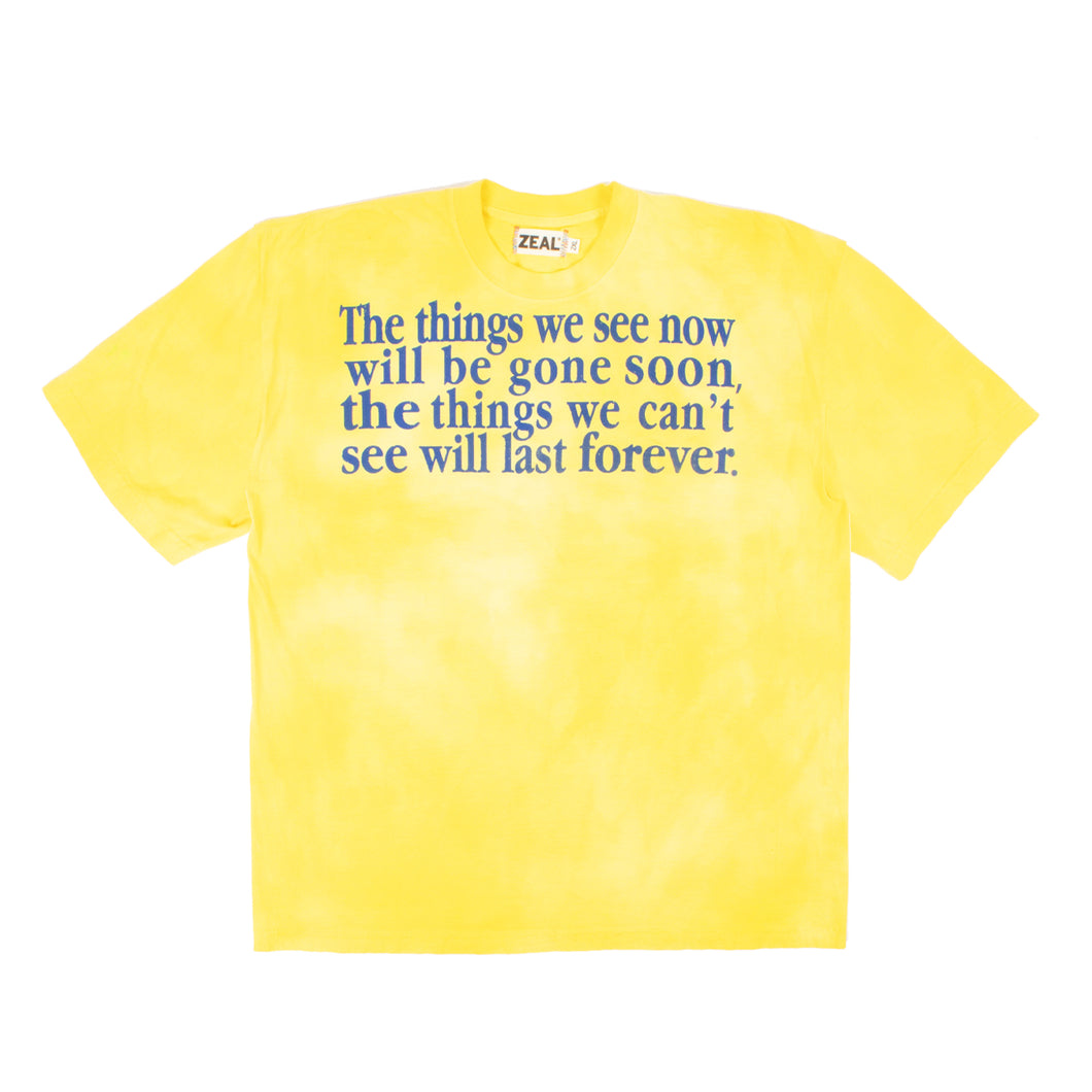 Hand Dyed Forever Tee in Yellow (2XL)