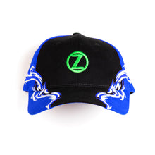 Load image into Gallery viewer, Circle Z / &quot;I SEE GOD IN EVERYTHING&quot; Racing Cap in Blue
