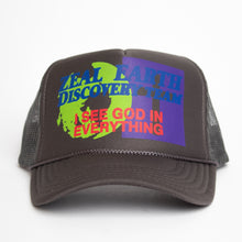 Load image into Gallery viewer, Earth Discovery Team Trucker Hat in Charcoal
