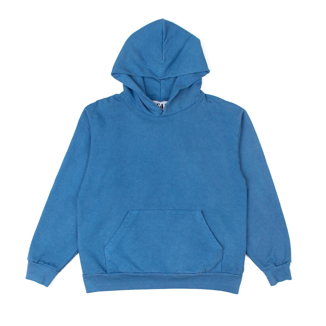 Hand Dyed Hoodie in Electric Blue