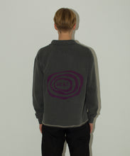Load image into Gallery viewer, Washed Black Ripple Logo Quarter Zip
