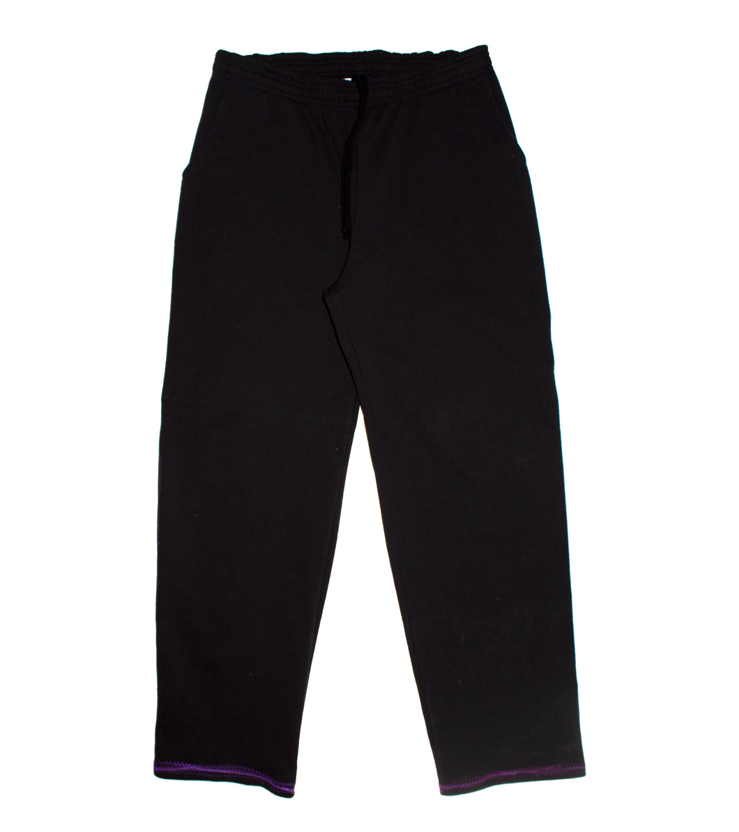 Black Heavy Fleece Logo Sweatpants - XL