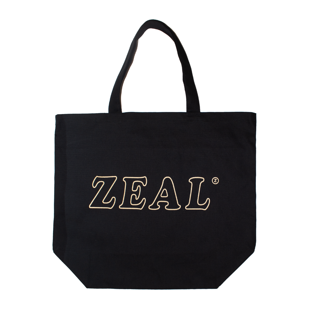 Zeal Logo Tote Bag in Black