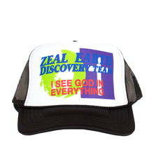 Load image into Gallery viewer, Earth Discovery Team Trucker Hat in Black/White
