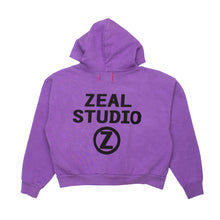 Load image into Gallery viewer, Studio Hoodie in Purple / Cropped
