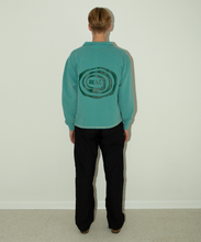 Load image into Gallery viewer, Green Ripple Logo Quarter Zip
