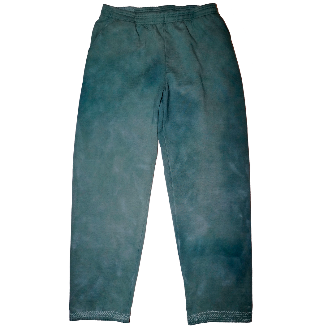 Forest Green Hand Dyed Sweatpants - XXL