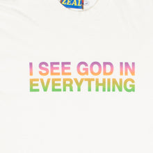 Load image into Gallery viewer, &quot;I SEE GOD IN EVERYTHING&quot; Sunset Gradient Logo Tee
