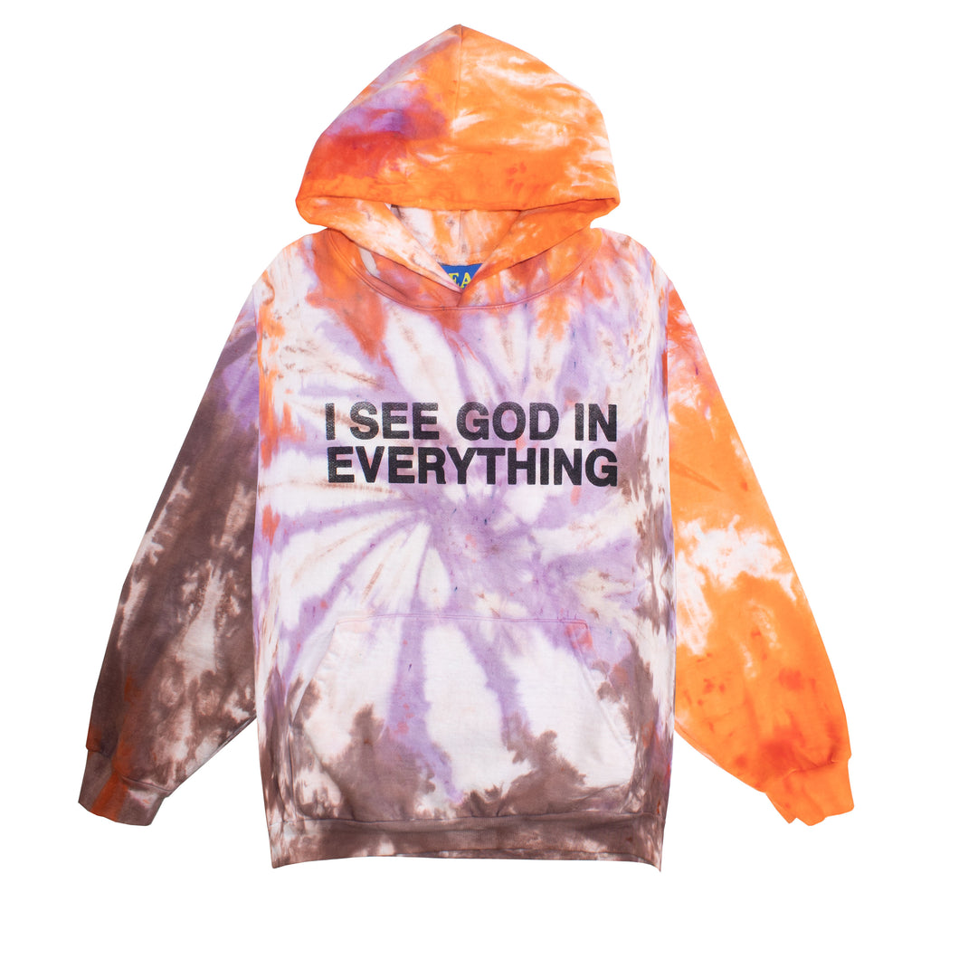 Hand Dyed I SEE GOD IN EVERYTHING Hoodie (XL 1/1)
