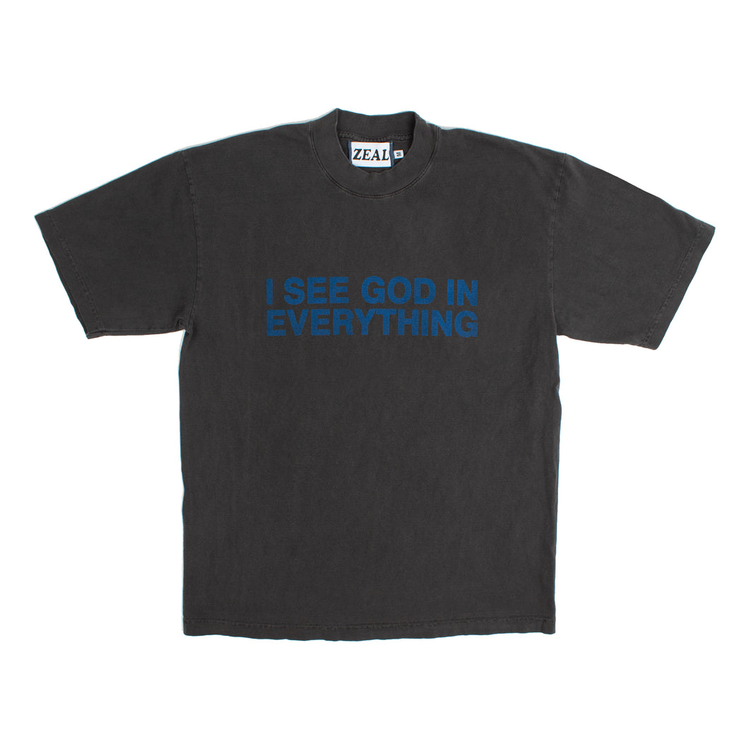 I See God in Everything T-Shirt in Faded Black