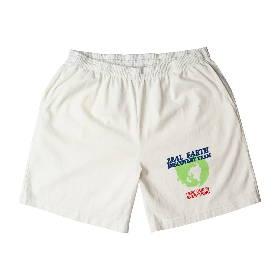 Earth Discovery Team Shorts in Off-White