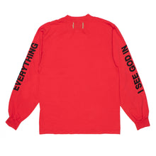 Load image into Gallery viewer, &quot;I SEE GOD IN EVERYTHING&quot; Red Long-Sleeve Tee
