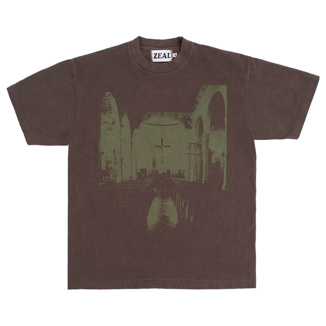 Stained Glass Tee in Brown