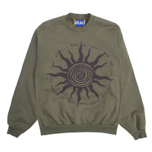 Load image into Gallery viewer, SUN PAINTING Ripple Crewneck in Vintage Green (XL 1/1)
