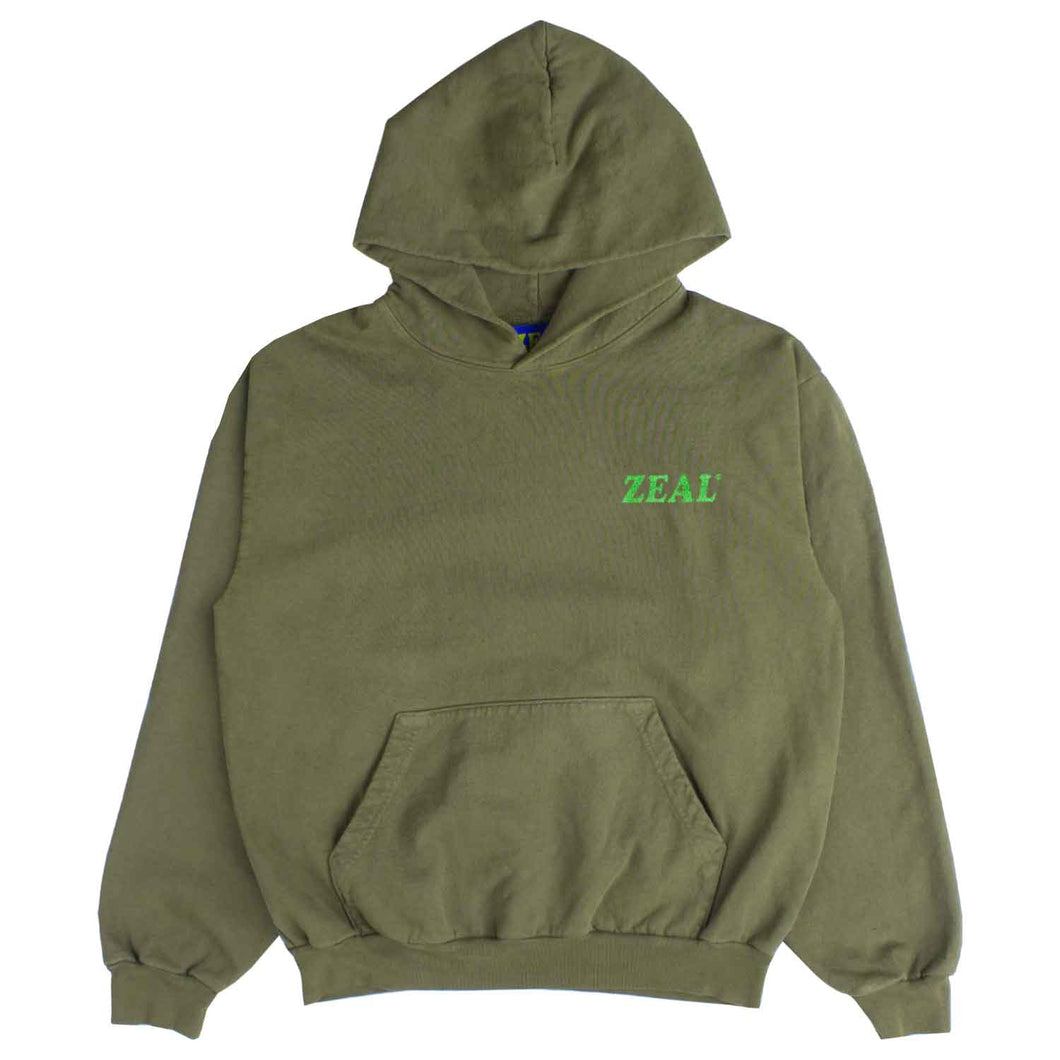 Classic ZEAL Logo Hoodie in Green