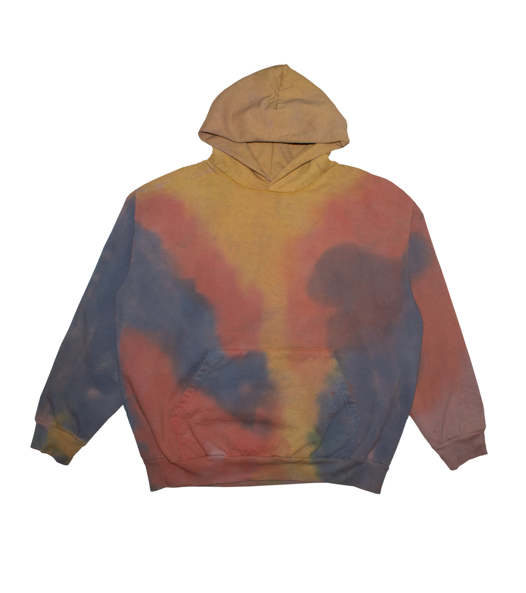 Hand Dyed Multi Color Hoodie - XXL