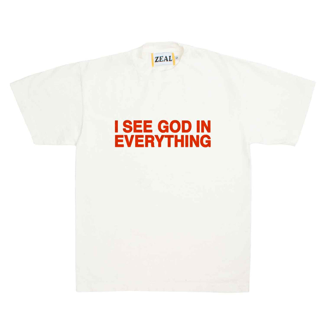 I SEE GOD IN EVERYTHING Tee in Off-White