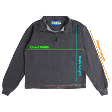 Load image into Gallery viewer, RIPPLE LOGO Faded Black 1/4 Zip
