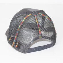 Load image into Gallery viewer, Gradient Stitch ZEAL LOGO Trucker Hat in Charcoal
